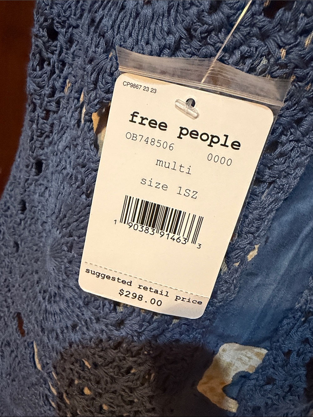 NWT Free People Holi Crochet Kimono - Picture 7 of 8